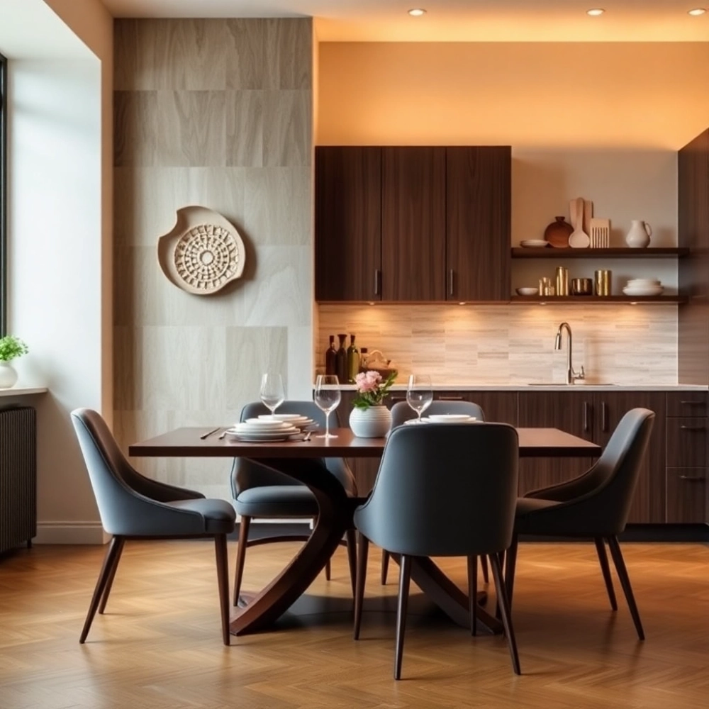 Co Na Ścianę W Kuchni Przy Stole I Krzesłach