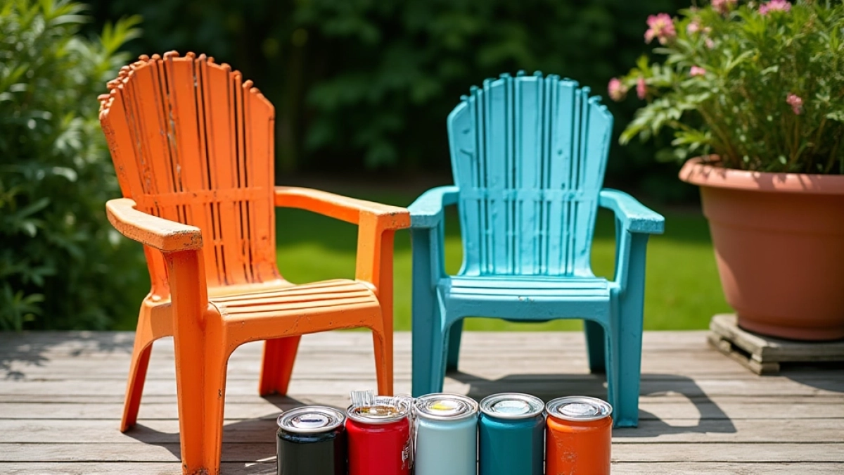 Farba do plastikowych krzeseł