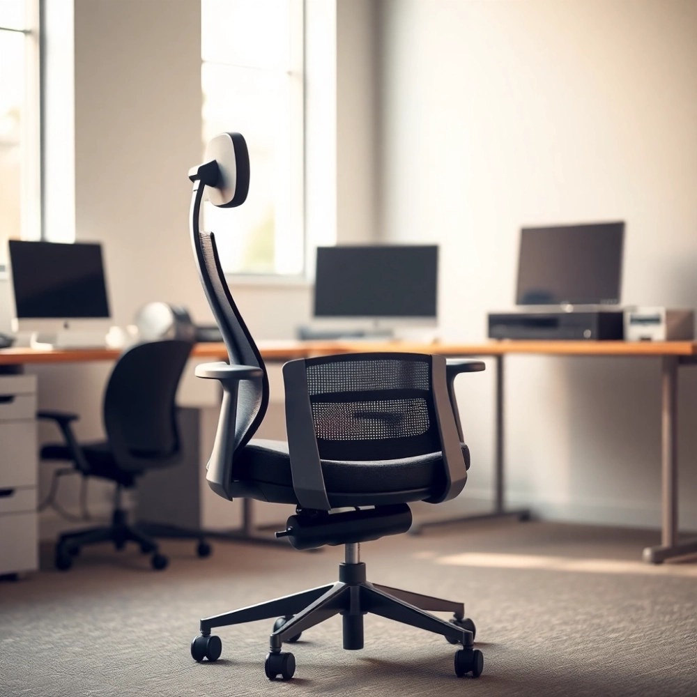 Fotel do pracy przy komputerze kręgosłup