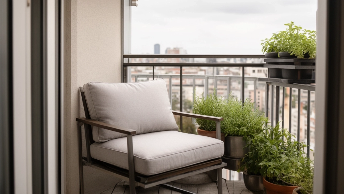 fotel na mały balkon