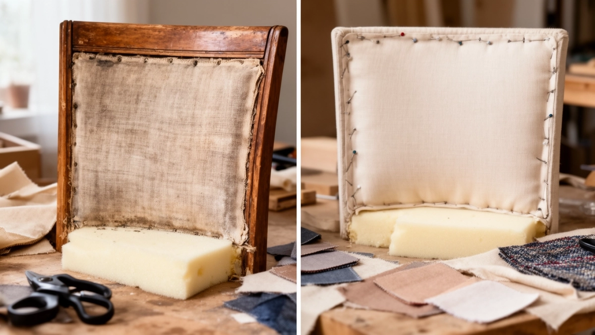 jak tapicerować oparcie krzesła