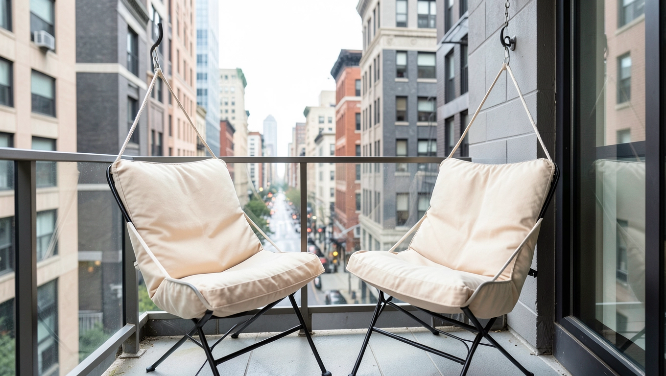Kolory foteli wiszących na balkon