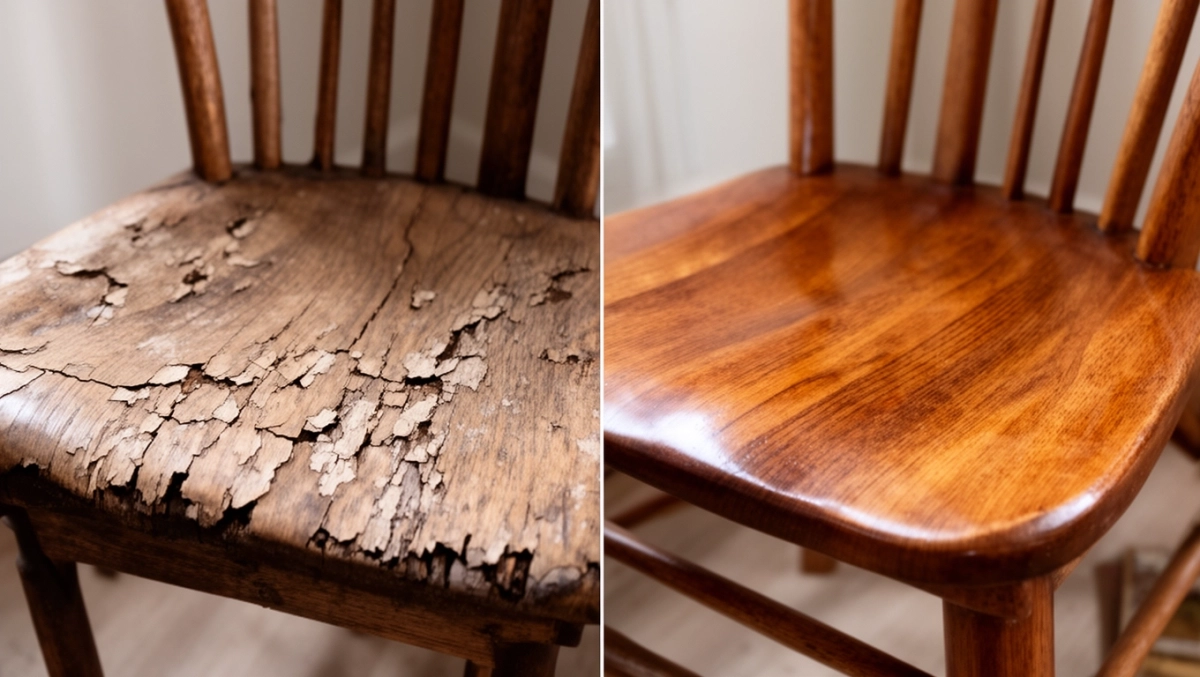Renowacja krzesła drewnianego