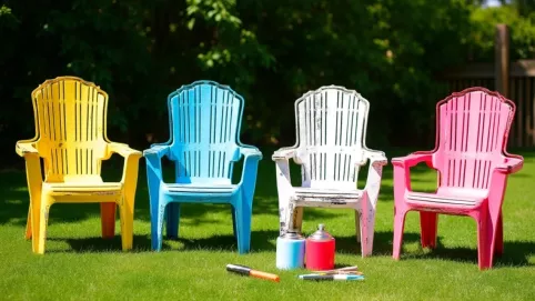 czym pomalować plastikowe krzesła ogrodowe