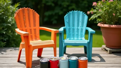 Farba do plastikowych krzeseł