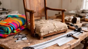 jak obić krzesło materialem