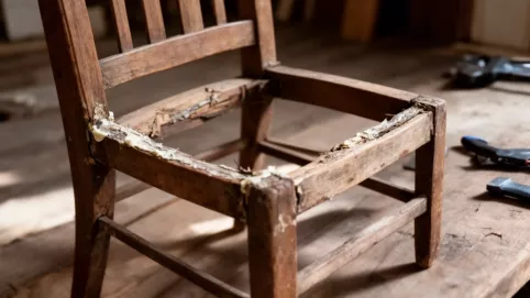 Jak rozkleić stare krzesło
