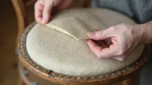 jak tapicerować okrągłe krzesło