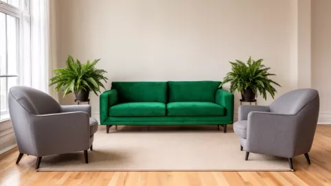 jaki kolor kanapy do szarych krzeseł