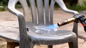 Odnawianie krzeseł plastikowych palnikiem