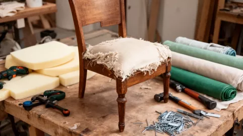 Tapicerowanie krzesła krok po kroku