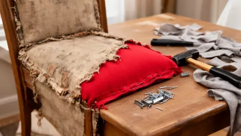 Wymiana tapicerki krzesła