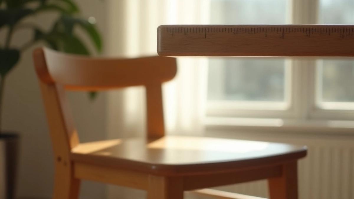 Wysokość siedziska krzesła do stołu